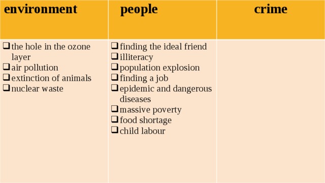 Social issues 7 класс