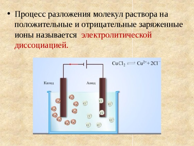 Электрический ток в жидкостях презентация физика