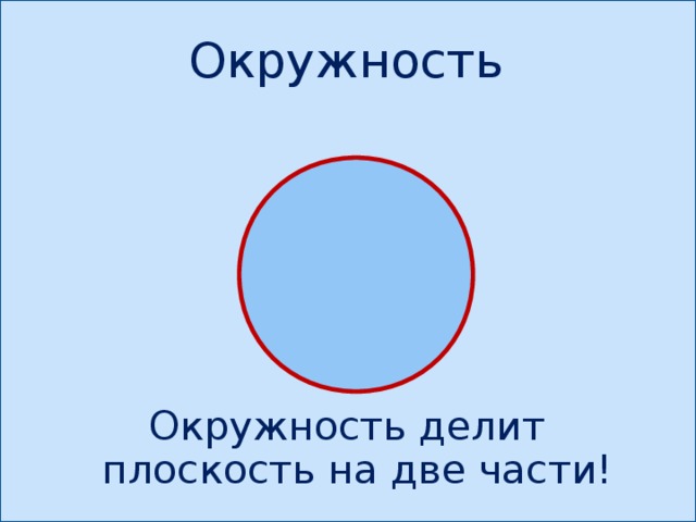 На сколько частей диаметр делит окружность