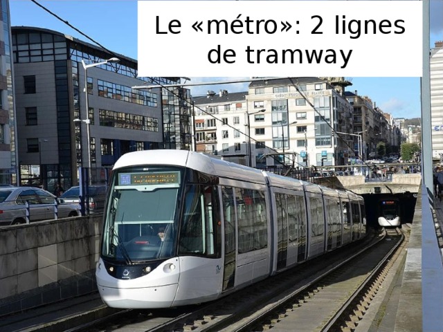 Le «métro»: 2 lignes de tramway 