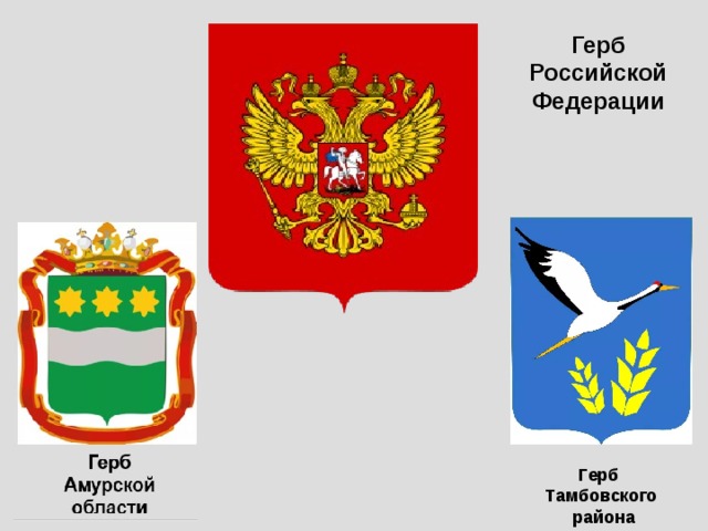 Герб Российской Федерации Герб Тамбовского  района 