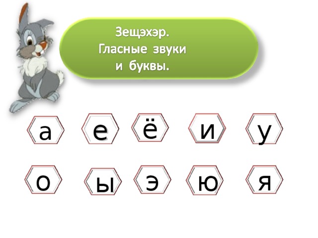 у и е ё а э ю о я ы 