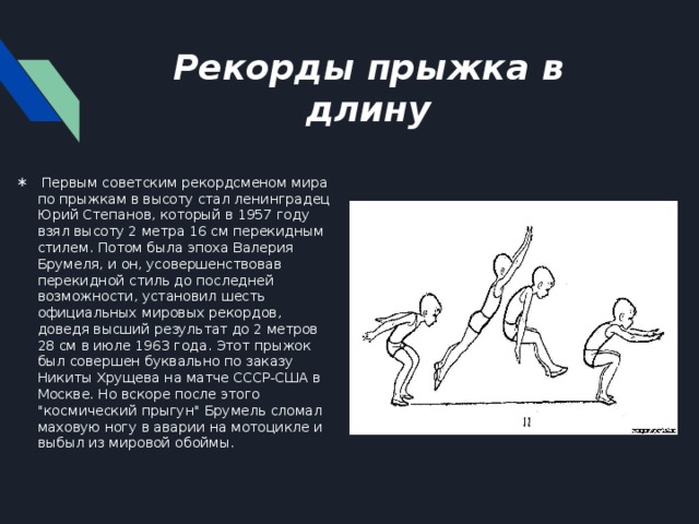 Какой мировой прыжок в длину. Прыжок в длину с места. Рекорд по прыжкам в длину с разбега. Рекордный прыжок с места в длину. Рекорд прыжка в длину с места.