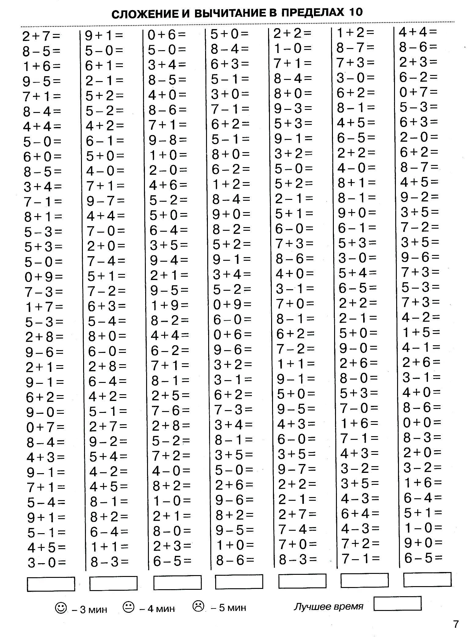 Тренажер таблица вычитания в пределах 10. Сложение и вычитание в пределах 20. Сложение в пределах 20 тренажер.