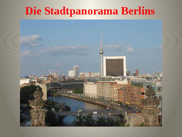Die Stadtpanorama Berlins  