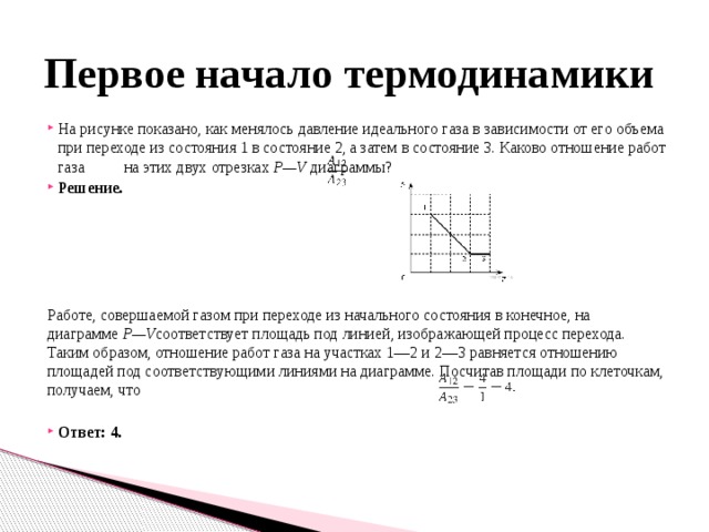 На рисунке изображен процесс перехода идеального газа из состояния а в состояние б