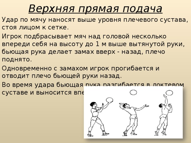 Подача мяча в волейболе. При выполнении верхней прямой подачи мяч подбрасывается на высоту. Верхняя прямая подача в волейболе. Верхняя подача мяча над собой. Верхняя прямая подача прием мяча с подачи.