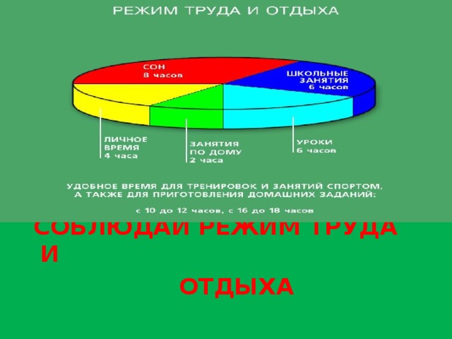 Оптимальный режим труда и отдыха