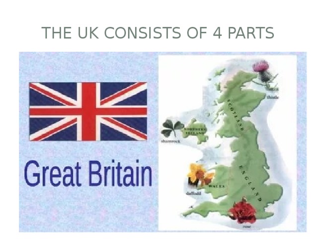 The uk consists of parts