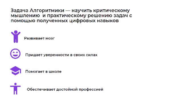 Алгоритмика это партнер фонда. Именно они разработали тот курс, по которому почти 3000 ребят северо-западного округа будут заниматься в ближайшем учебном году. Сама компания Алгоритмика проводит свои занятия на коммерческой основе, но наш фонд предоставляет Вашей школе доступ к курсу бесплатно. 