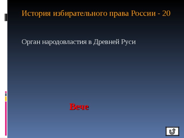 История избирательного права России - 20   Орган народовластия в Древней Руси Вече 