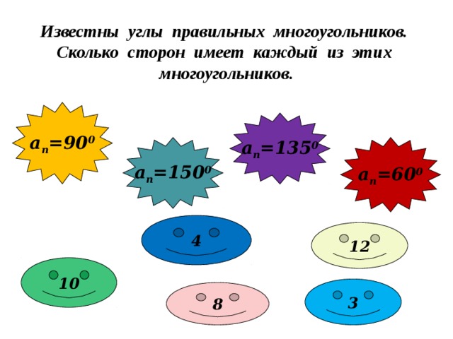 Сколько сторон имеет правильный многоугольник если 144