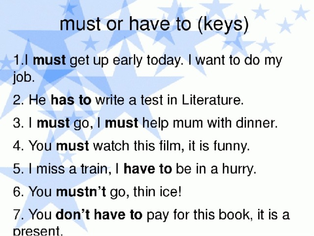 Must modal verb. Модальные глаголы must mustn't have to. Модальные глаголы can could must have to. Предложения с must и have to. Предложения с глаголом must.