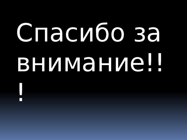 Спасибо за внимание!!! 