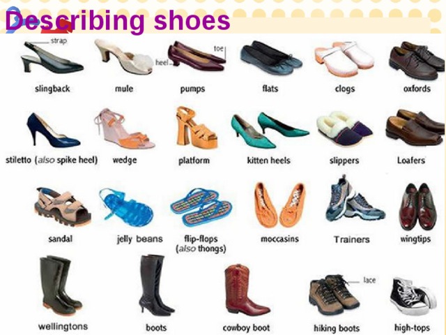 Describing shoes 