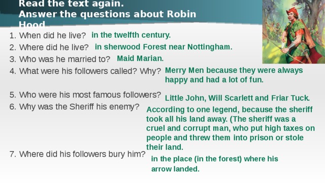 Read the text again answer questions