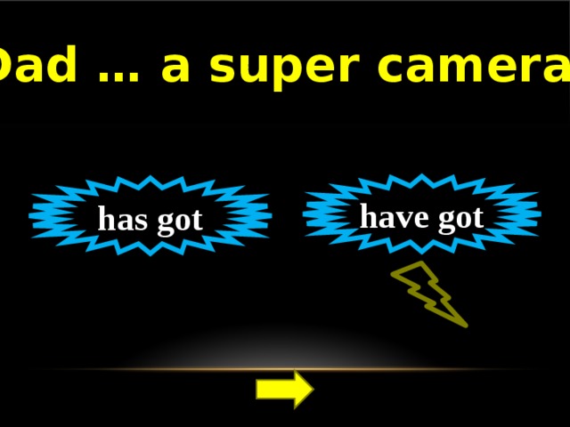 Dad … a super camera! have got has got 