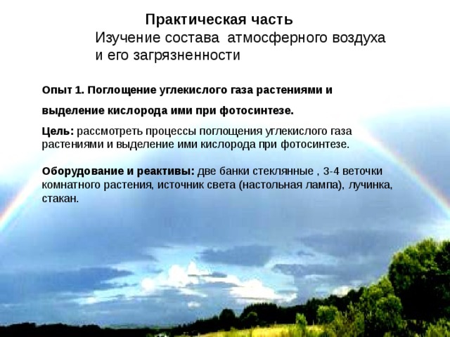 Поглощение углекислого газа растениями из атмосферы. Проект по теме воздух которым мы дышим. Воздух которым мы дышим практическая часть. Способы очистки воздуха которым мы дышим. Расскажите о составе атмосферного воздуха.