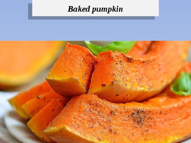 Baked pumpkin 