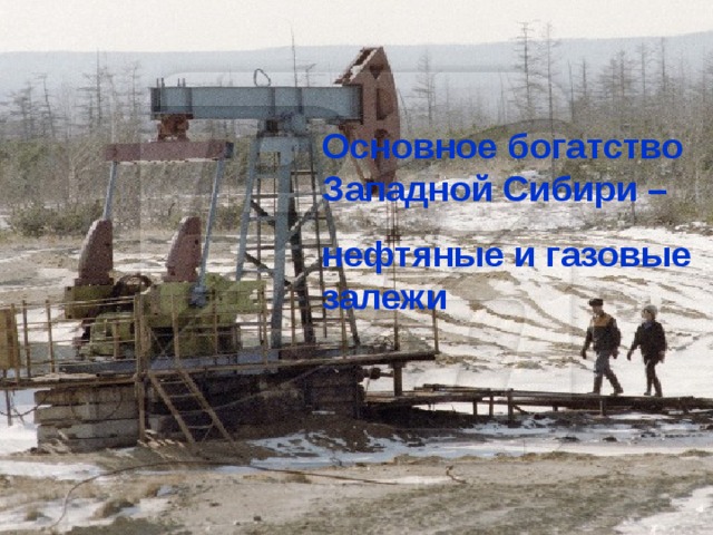 Основное богатство Западной Сибири – нефтяные и газовые залежи 