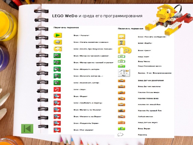    LEGO WeDo и среда его программирования    