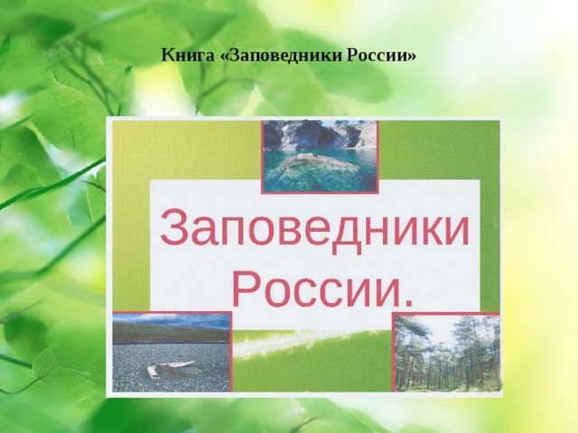 Книга «Заповедники России» 