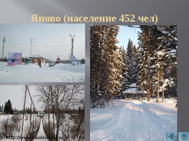 Яново (население 452 чел) http:// www.odnoklassniki.ru 