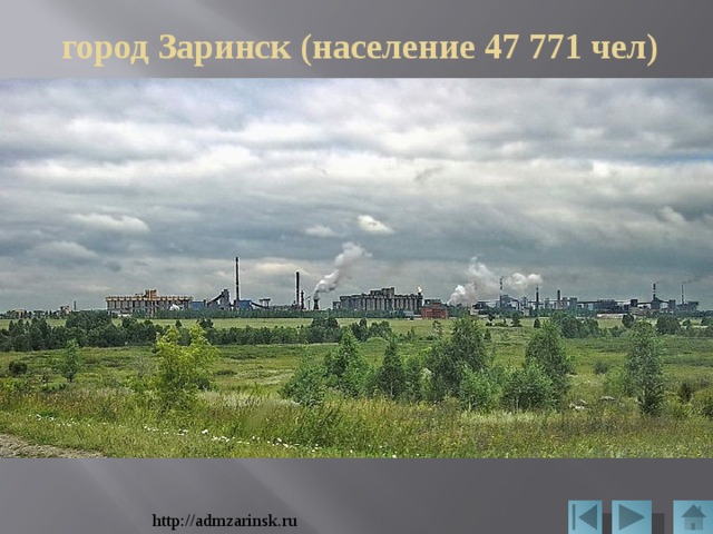 город Заринск (население 47 771 чел) http://admzarinsk.ru 
