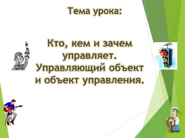 Кто кем и зачем управляет информатика 4 класс презентация