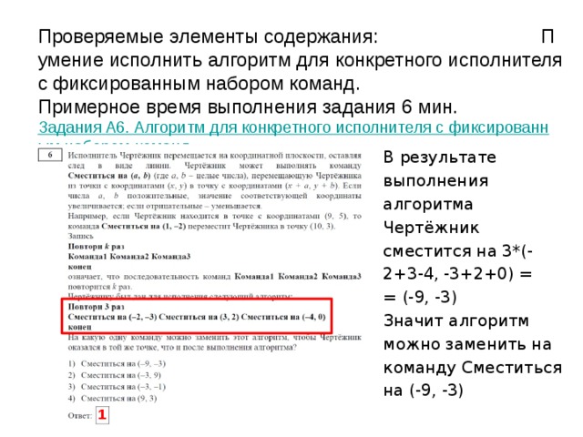 Проверяемые элементы содержания: Б  умение анализировать формальные описания реальных объектов и процессов.  Примерное время выполнения задания 3 мин.  Задания A3. Формальные описания реальных объектов и процессов   