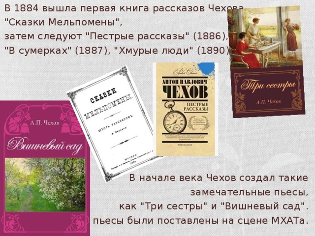 В 1884 вышла первая книга рассказов Чехова — 