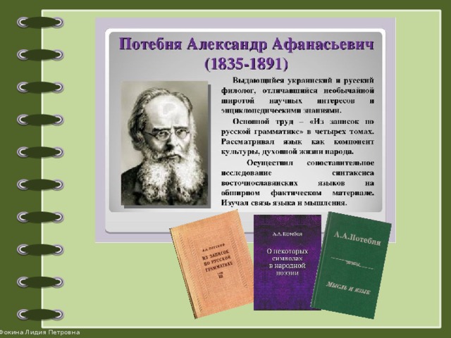 Свои научные разыскания а а потебня ответы. Потебня книги. Теория Потебни. Потебня лингвист