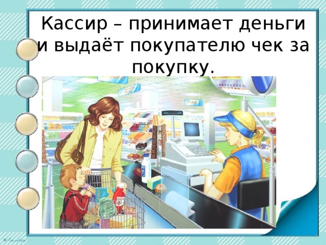 Профессия кассир презентация