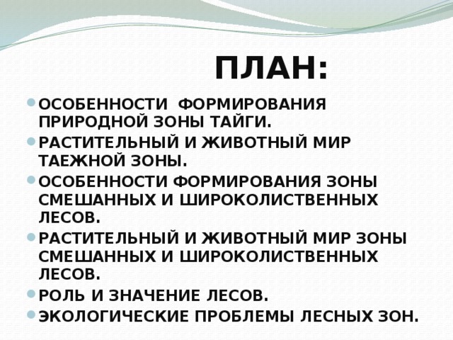 ПЛАН:
