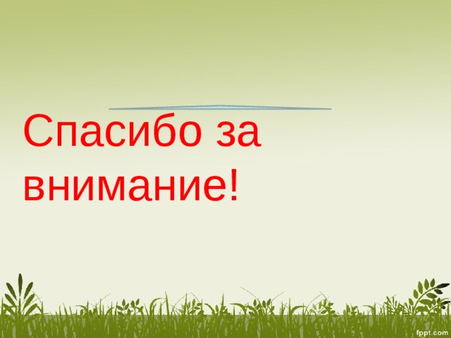 Спасибо за внимание!  