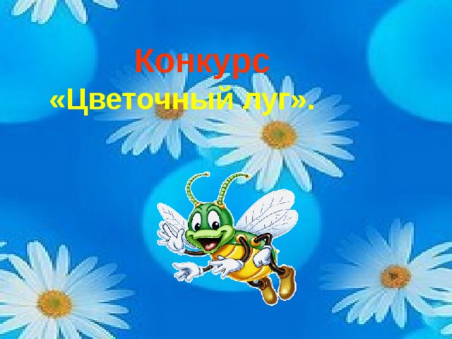   Конкурс  «Цветочный луг». 