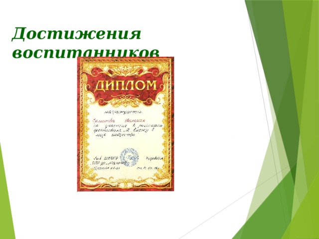 Достижения воспитанников 