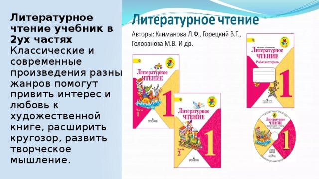 Поурочные планы по литературному чтению 1 класс школа россии