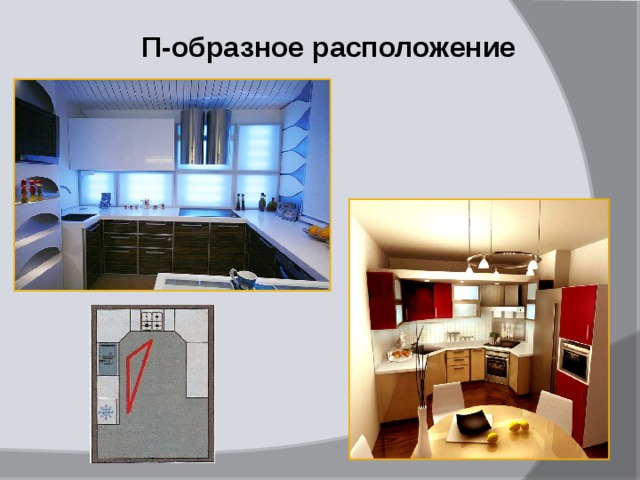 П-образное расположение  