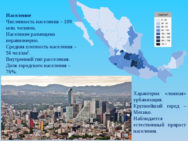 Плотность страны сша