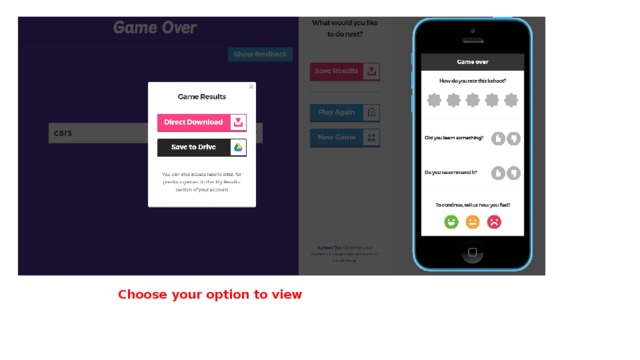 Choose your option to view  