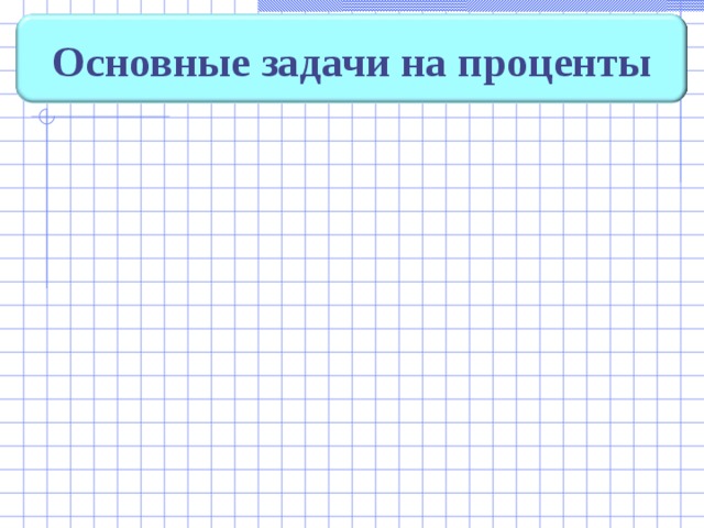 Основные задачи на проценты 