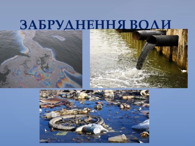 ЗАБРУДНЕННЯ ВОДИ 