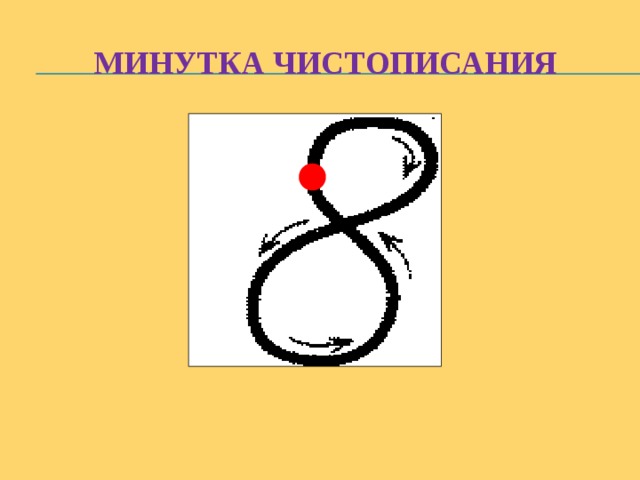 Минутка чистописания 