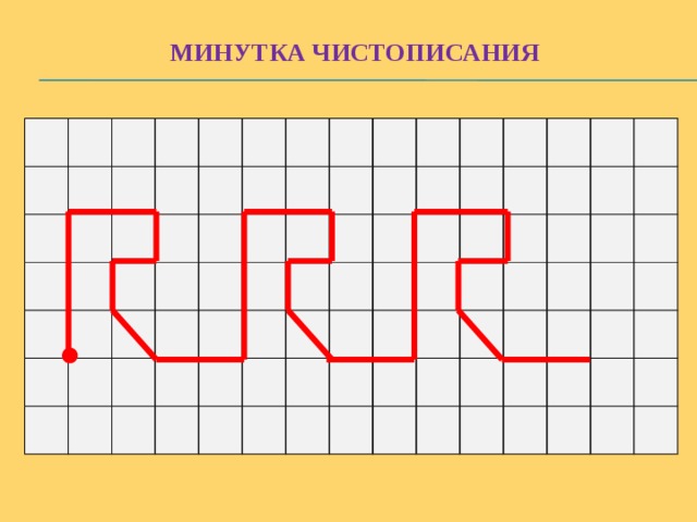 Чистописание по математике 4 класс образцы