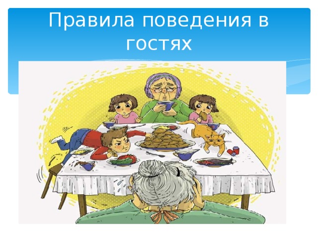 Правила поведения в гостях 1 класс презентация