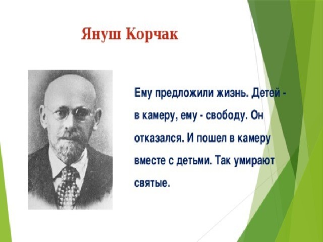 Януш корчак презентация