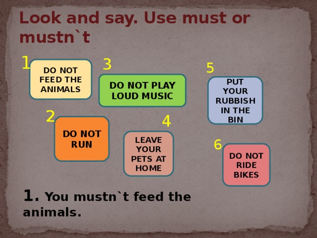 Does looks. Предложения с mustn't. Look and say use must or mustn't 4 класс. 1 Look and say. Use must or mustn't.. Look and say 4 класс.