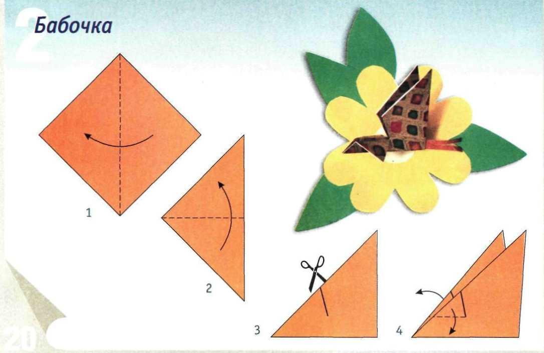 Оригами насекомые схемы легкие для детей