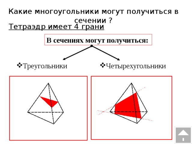 Параллелепипед сечение которого треугольник